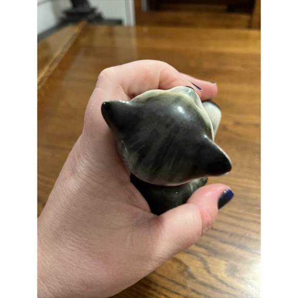 Nippon Yoko Boeki 4.5” Kitten-Japan Mid Century Modern Cat Ceramic Statue Kitsch - Picture 6 of 8